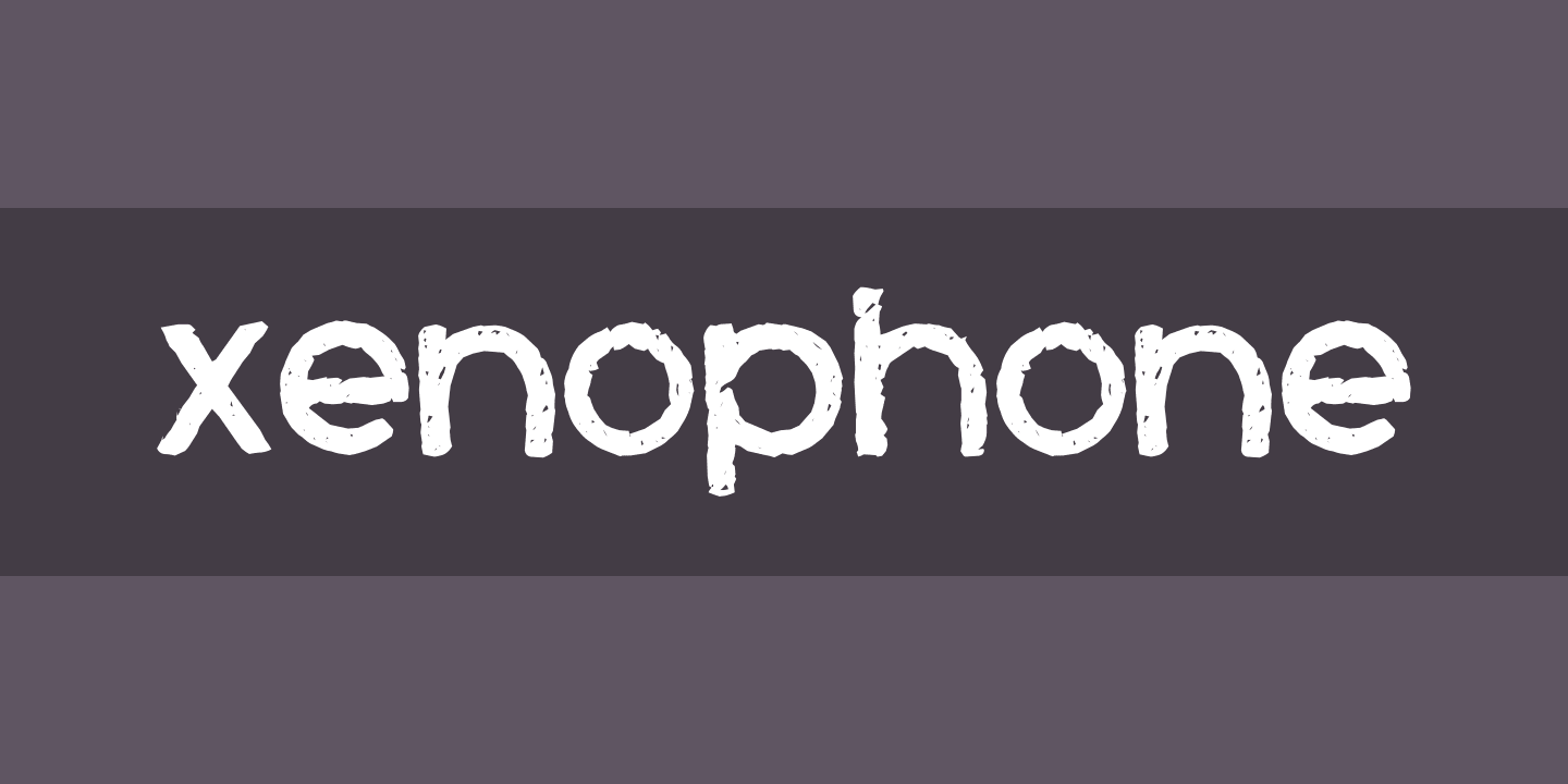 Xenophone Font preview